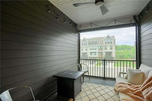 302 Highpointe Dr, Seven Fields Boro, PA 16046 - sunroom / solarium featuring a ceiling fan and track lighting