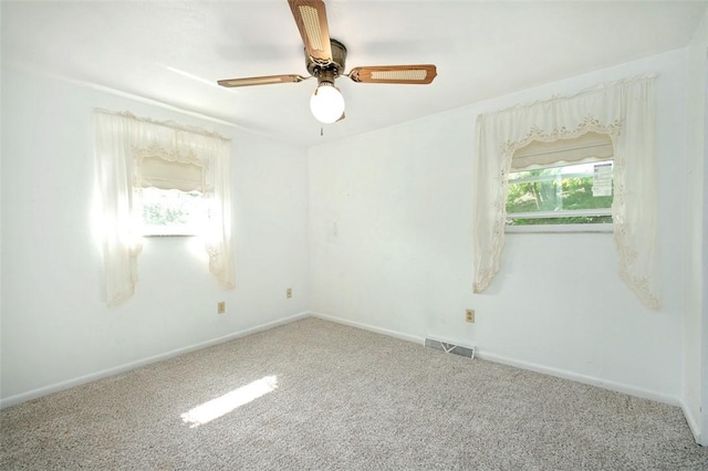 504 N St, Baldwin Boro, PA 15227 - carpeted spare room with baseboards and a ceiling fan