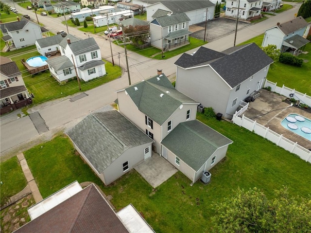 1200 Wood St, Derry Twp, PA 15650 - aerial perspective of suburban area featuring a pool area