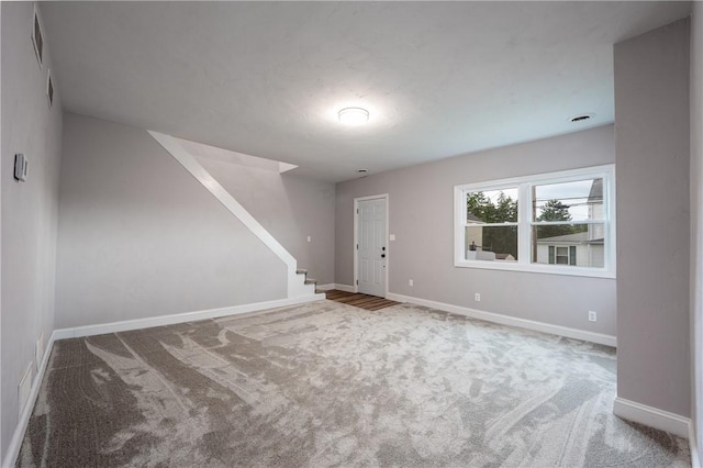 1200 Wood St, Derry Twp, PA 15650 - carpeted foyer entrance featuring baseboards and stairs