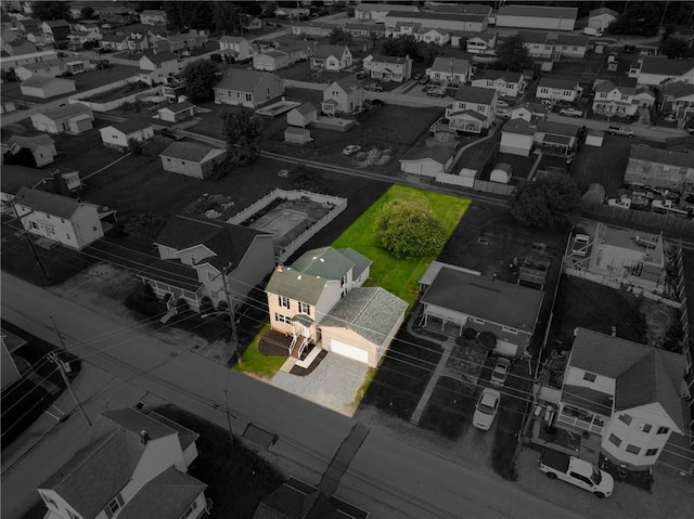 1200 Wood St, Derry Twp, PA 15650 - aerial view of residential area featuring property boundaries highlighted