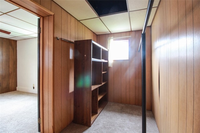 202 Jane St, Mckees Rocks, PA 15136 - corridor featuring carpet and wooden walls