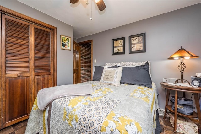 322 Franklin Dr, Peters Twp, PA 15241 - bedroom featuring a closet and ceiling fan