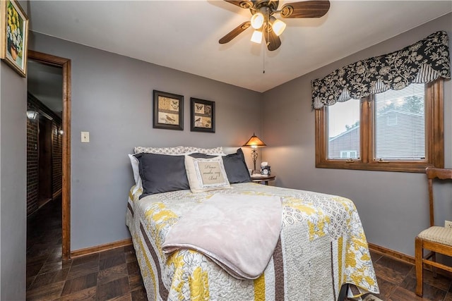 322 Franklin Dr, Peters Twp, PA 15241 - bedroom with baseboards and ceiling fan