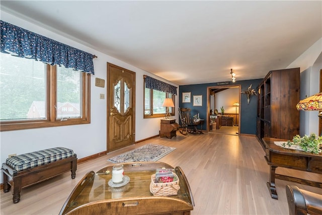 322 Franklin Dr, Peters Twp, PA 15241 - foyer with light wood finished floors and baseboards