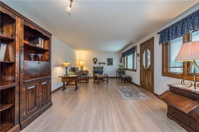 322 Franklin Dr, Peters Twp, PA 15241 - office with healthy amount of natural light, light wood finished floors, and baseboards