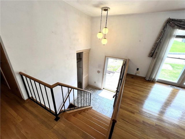501 Clarendon St, Ohara, PA 15238 - entrance foyer featuring plenty of natural light, wood finished floors, and a towering ceiling
