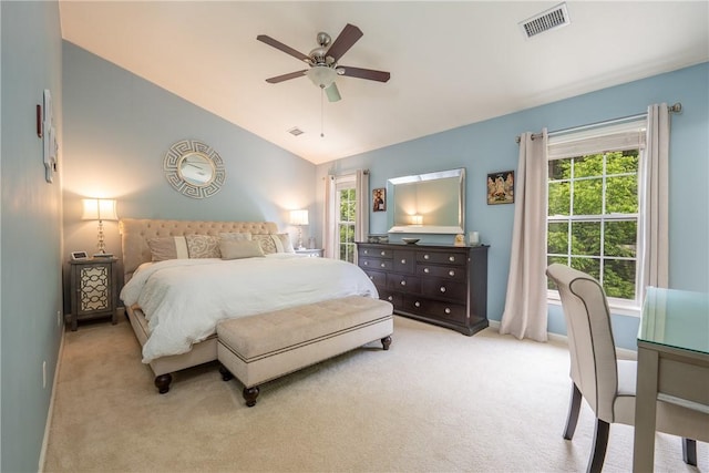 113 Unity Sq, Unity Twp, PA 15601 - carpeted bedroom featuring lofted ceiling, baseboards, and a ceiling fan