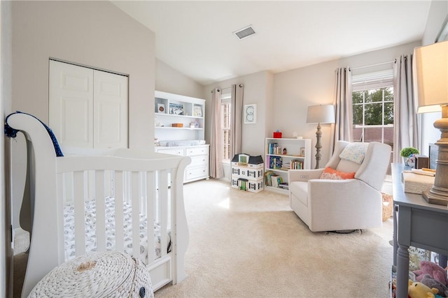 113 Unity Sq, Unity Twp, PA 15601 - bedroom featuring carpet floors, lofted ceiling, and a closet
