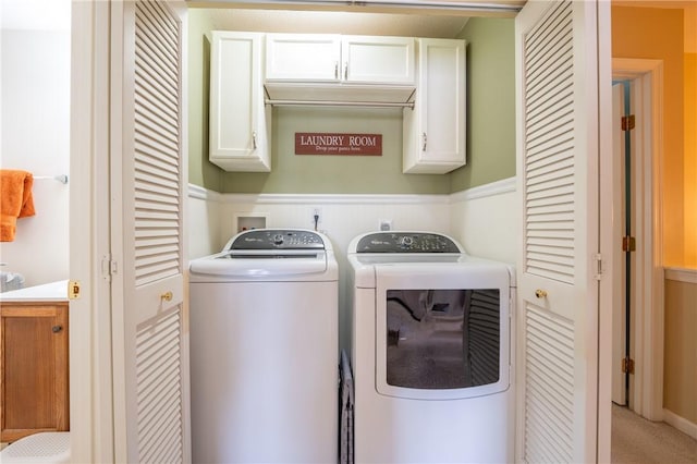 113 Unity Sq, Unity Twp, PA 15601 - laundry room with cabinet space and separate washer and dryer