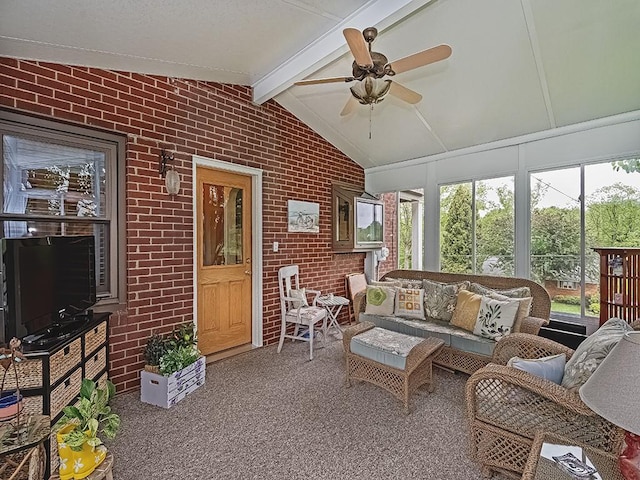 118 Judith Dr, Peters Twp, PA 15367 - sunroom featuring a ceiling fan and an outdoor hangout area