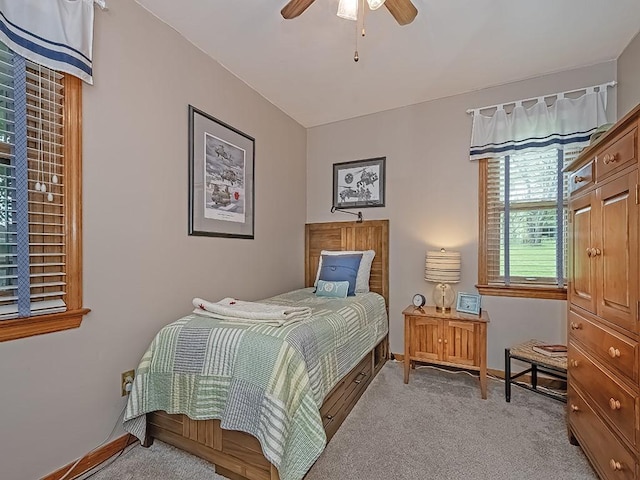 118 Judith Dr, Peters Twp, PA 15367 - bedroom with light colored carpet and a ceiling fan