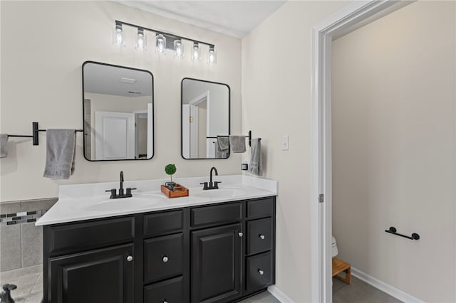 3035 Brookstone Dr, Cecil, PA 15317 - full bathroom with double vanity and toilet