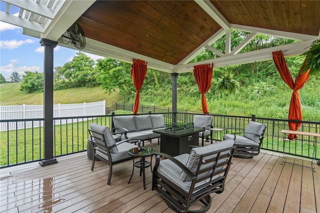 3035 Brookstone Dr, Cecil, PA 15317 - wooden deck featuring outdoor lounge area