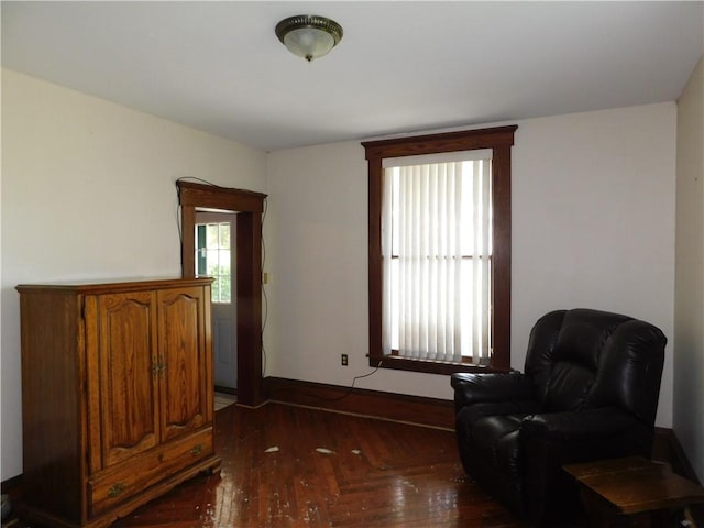 309 Mooney Ridge Rd, Waynsbrg/Frankln Twp, PA 15370 - sitting room featuring hardwood / wood-style floors and baseboards