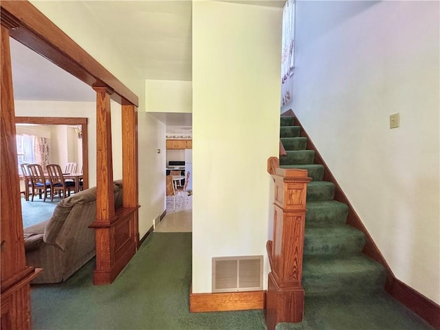 4404 Hollow Rd, Shenango Twp Law, PA 16101 - stairs with carpet flooring and baseboards