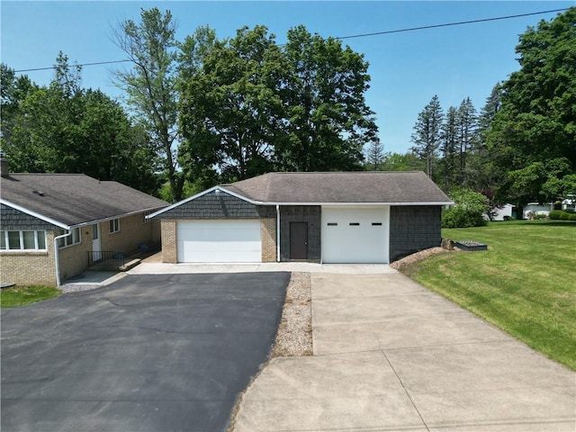 721 Herman Rd, Summit Twp But, PA 16002 - ranch-style house with a front yard and brick siding