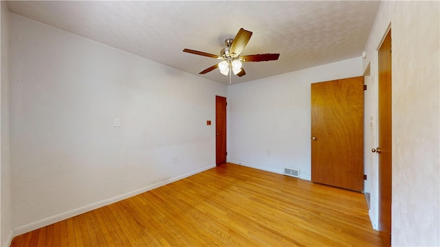 721 Herman Rd, Summit Twp But, PA 16002 - spare room with light wood-type flooring, ceiling fan, and baseboards