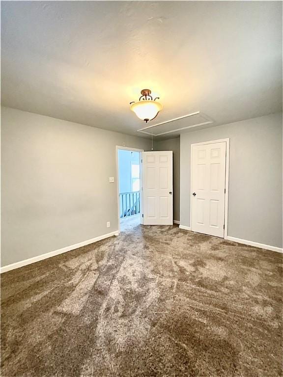 923 Fentzel, Tarentum, PA 15084 - carpeted empty room with attic access and baseboards