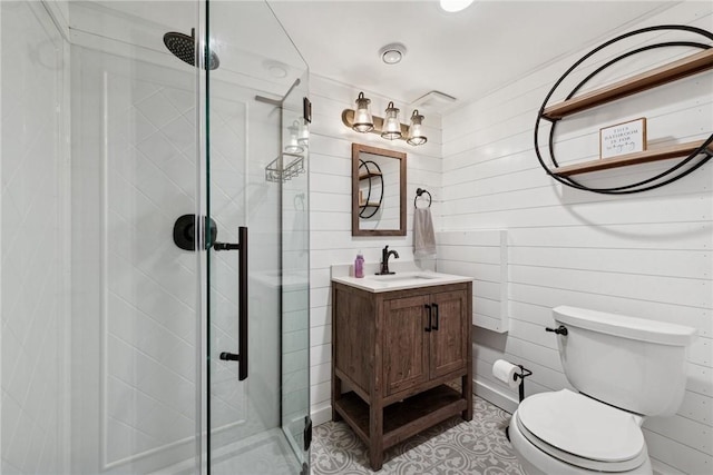 1703 Barry Dr, North Huntingdon, PA 15642 - bathroom with a shower stall, vanity, and toilet