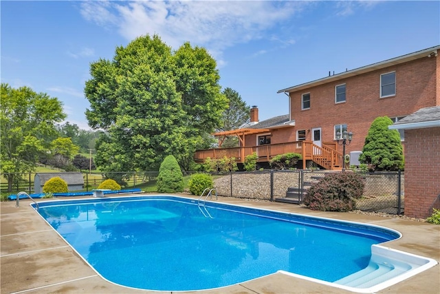 206 Brook Hollow Rd, Pa, PA 15666 - view of swimming pool featuring a deck