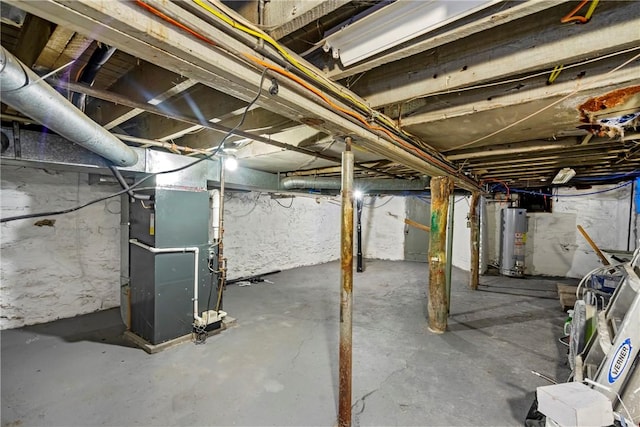 2 Elmont St, Crafton Heights, PA 15205 - unfinished below grade area with water heater and heating unit