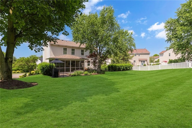 117 Bayberry Ln, Cranberry Twp, PA 16066 - view of yard featuring a sunroom