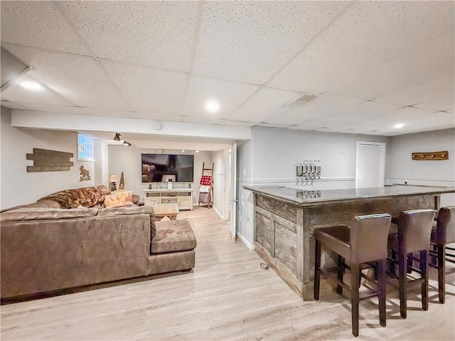 2787 Queensboro Ave, Baldwin Twp, PA 15226 - indoor dry bar featuring light wood finished floors and a drop ceiling