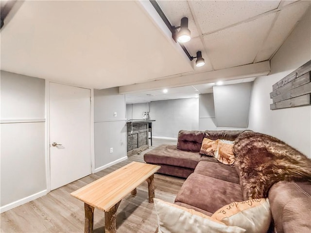 2787 Queensboro Ave, Baldwin Twp, PA 15226 - living area with wood finished floors and baseboards