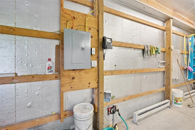 178 Sagamore Rd, Cowanshanock Twp, PA 16249 - storage room with electric panel and baseboard heating