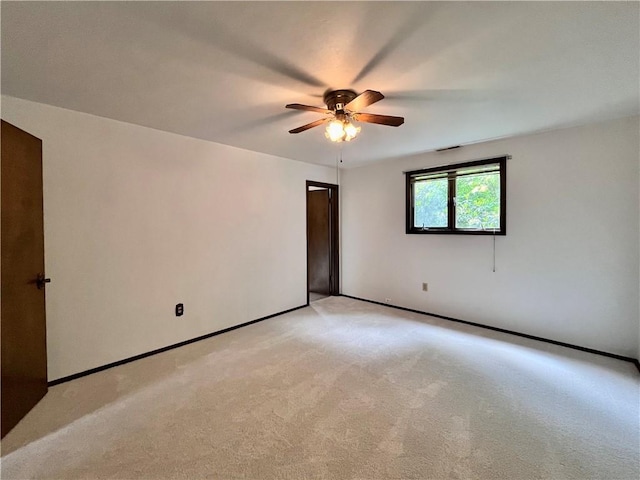 590 N Kings Creek Rd, Pa, PA 15021 - unfurnished room with ceiling fan, light colored carpet, and baseboards
