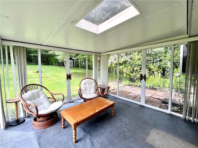 590 N Kings Creek Rd, Pa, PA 15021 - sunroom featuring a skylight and plenty of natural light