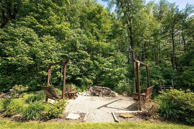 214 Fullingmill Rd, Jefferson Twp Mer, PA 16137 - view of yard with a forest view