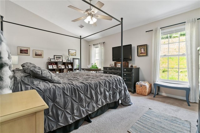 675 Village Green Blvd E, Adams Twp, PA 16046 - bedroom with carpet, vaulted ceiling, and baseboards