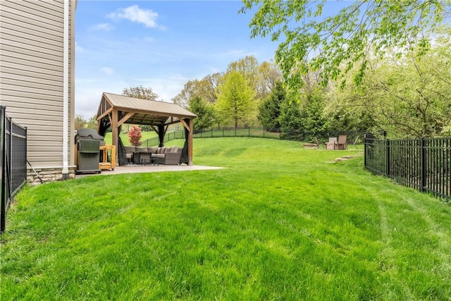 108 General Ct, Jackson Twp But, PA 16063 - view of yard with outdoor lounge area, a gazebo, and a patio area