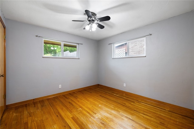 1624 Rockford Ave, Brookline, PA 15226 - unfurnished room featuring light wood finished floors, ceiling fan, and baseboards