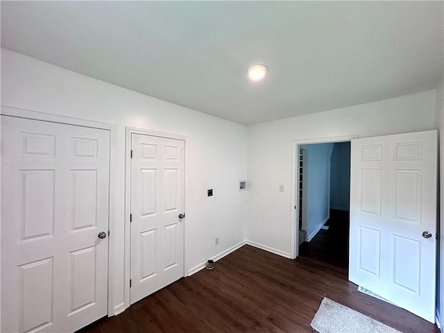 1218 Finch St, New Castle/4Th, PA 16101 - unfurnished bedroom featuring dark wood-style floors and baseboards