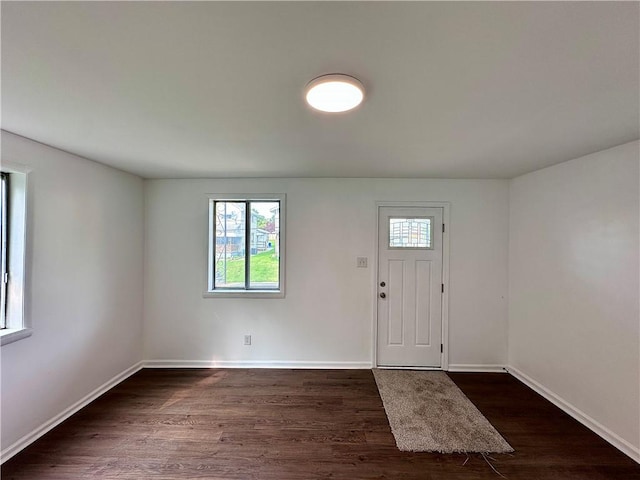 1218 Finch St, New Castle/4Th, PA 16101 - entryway with dark wood-style flooring and baseboards