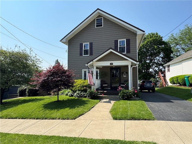 1172 Oak St, Indiana Boro Ind, PA 15701 - view of front facade featuring a porch and a front lawn