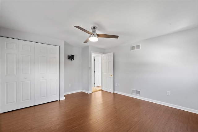 1299 Oakridge Rd, South Fayette, PA 15057 - unfurnished bedroom featuring wood finished floors, baseboards, and a closet