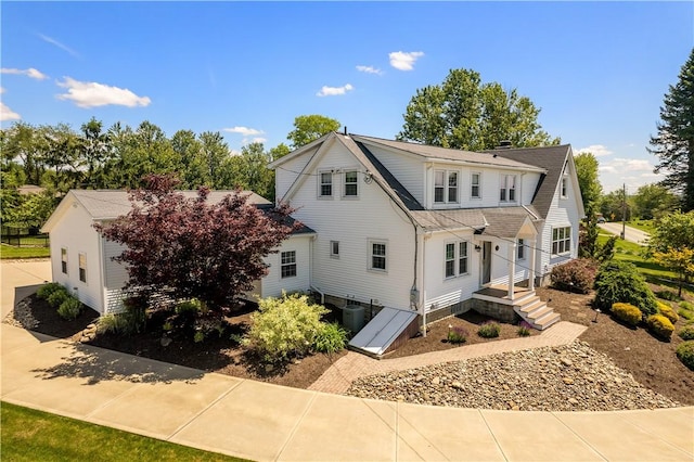 1299 Oakridge Rd, South Fayette, PA 15057 - rear view of house featuring central AC