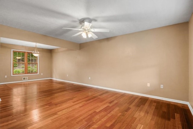 260 Fox Meadow Dr, Pine Twp Nal, PA 15090 - unfurnished room with baseboards, light wood-type flooring, and ceiling fan