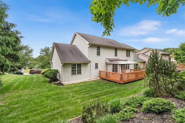 260 Fox Meadow Dr, Pine Twp Nal, PA 15090 - back of house with a gazebo, a deck, and a yard