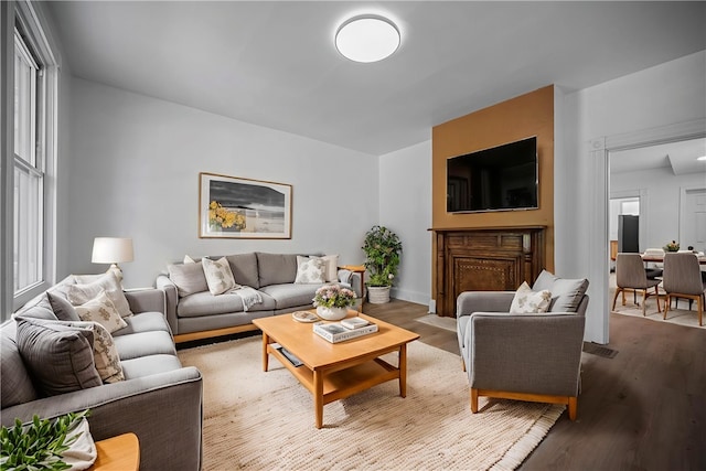 815 W Main St, Carnegie, PA 15106 - living room featuring wood finished floors