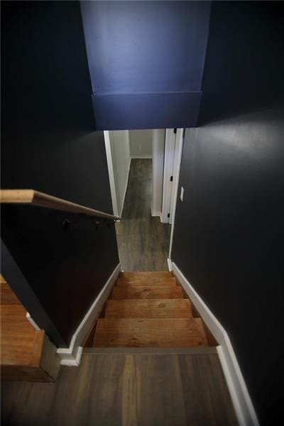 2040 Constitution Blvd, Elizabeth Twp/Boro, PA 15135 - stairs with wood finished floors and baseboards