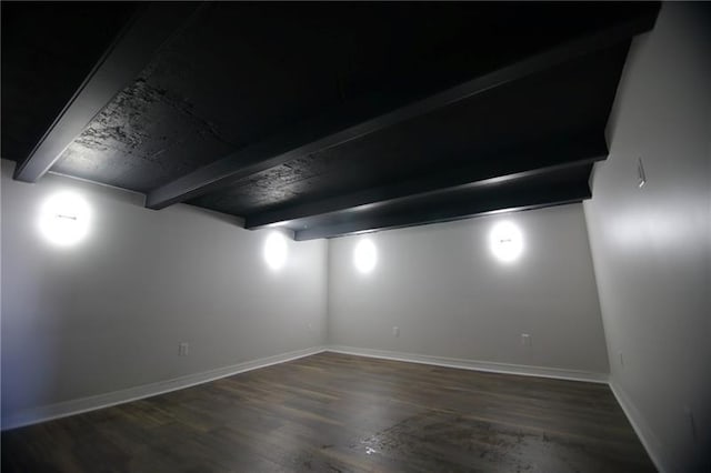 2040 Constitution Blvd, Elizabeth Twp/Boro, PA 15135 - empty room featuring beam ceiling, wood finished floors, and baseboards