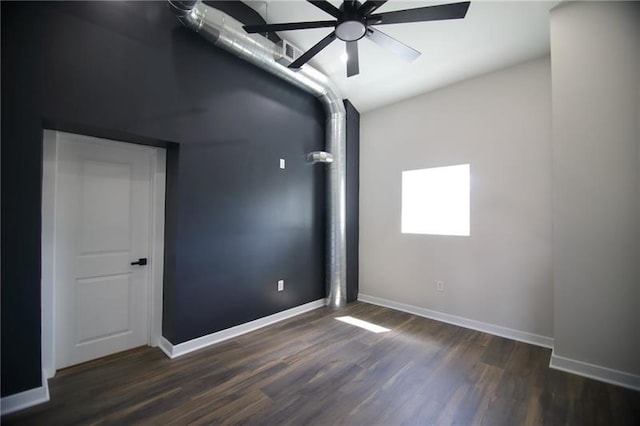2040 Constitution Blvd, Elizabeth Twp/Boro, PA 15135 - spare room featuring dark wood-type flooring, ceiling fan, and baseboards