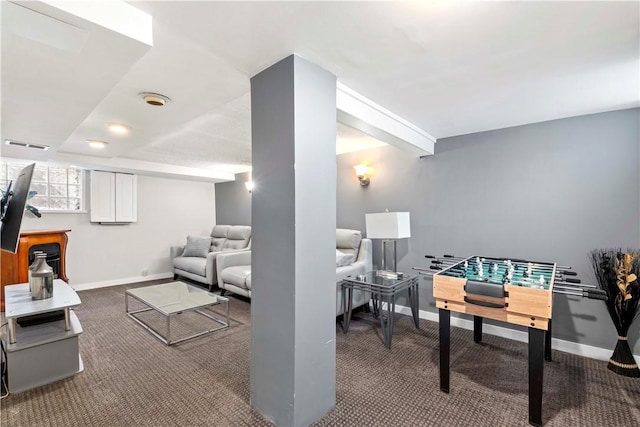503 6th St, Oakmont, PA 15139 - recreation room featuring carpet floors and baseboards