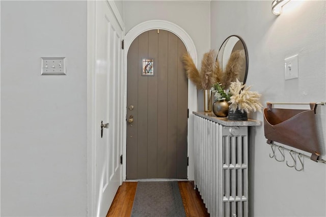 503 6th St, Oakmont, PA 15139 - doorway with wood finished floors and arched walkways