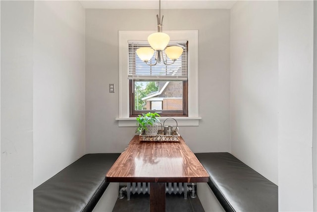 503 6th St, Oakmont, PA 15139 - dining area with a chandelier